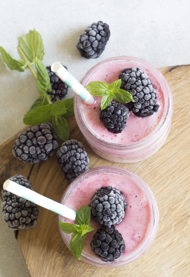 Smoothies with Straws